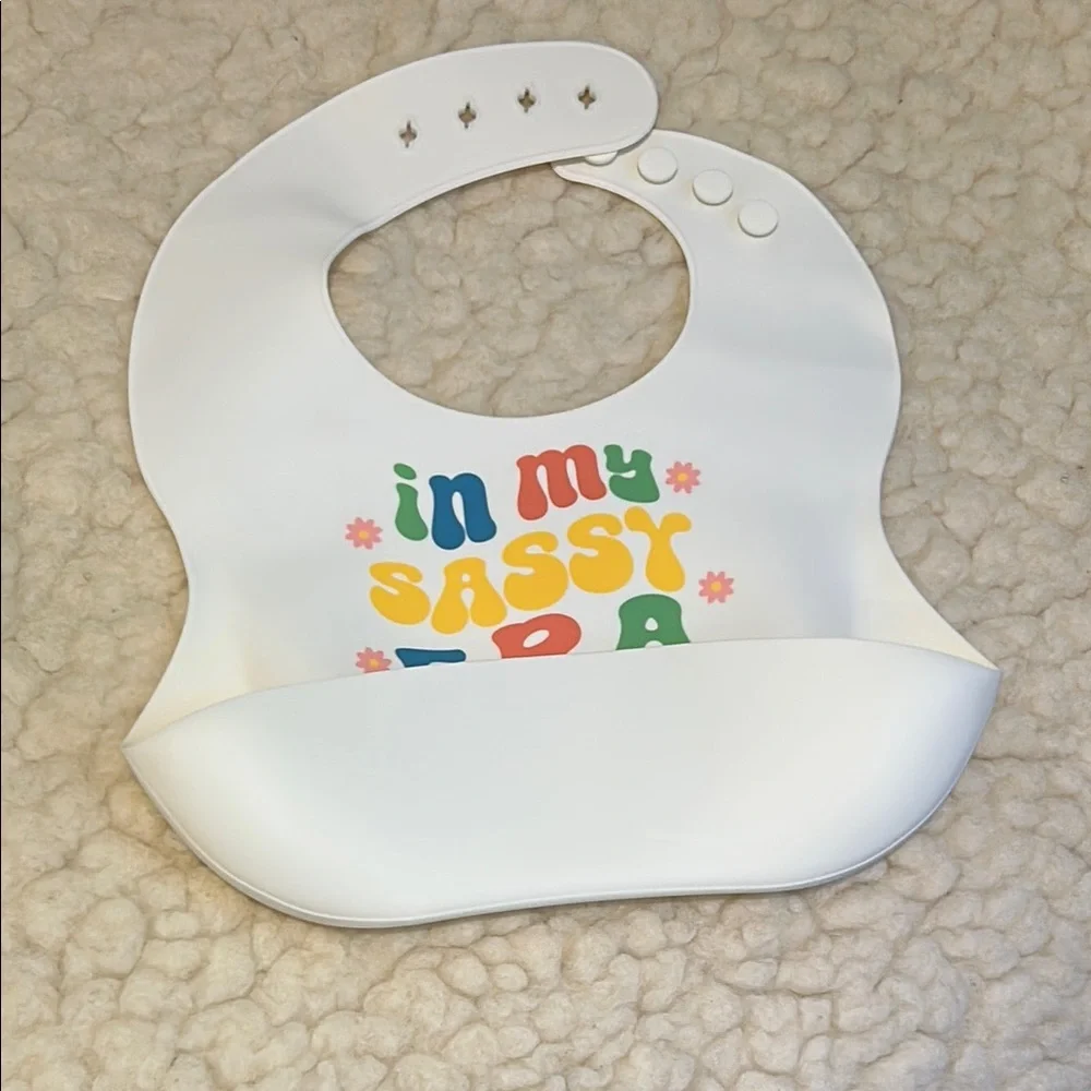 Colorful Silicone Baby Bib ya